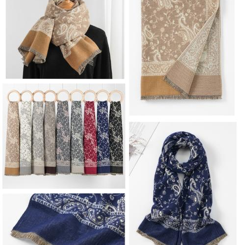 Pashmina Diseño Estampado Estilo Paisley