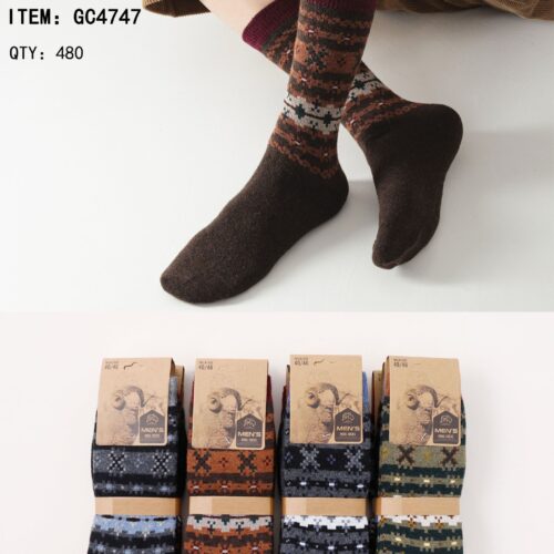 Calcetines Largos con Lana Estampados Hombre