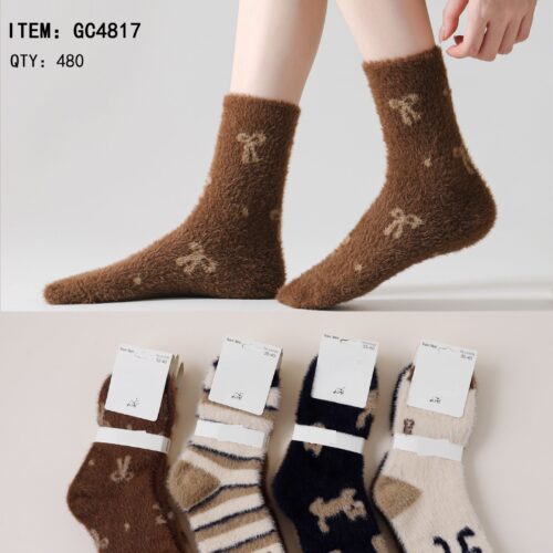 Calcetines Largos Estampados Mujer