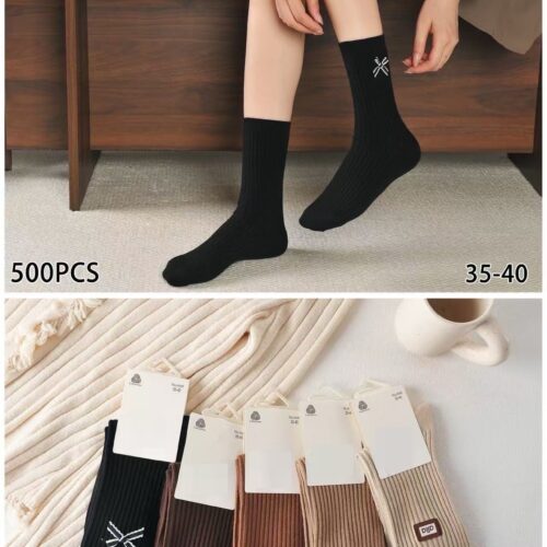 Calcetines Largos con Lana Lazos Mujer