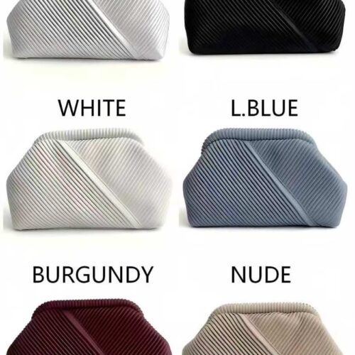 Bolso de Mano Tipo Clutch Plisado