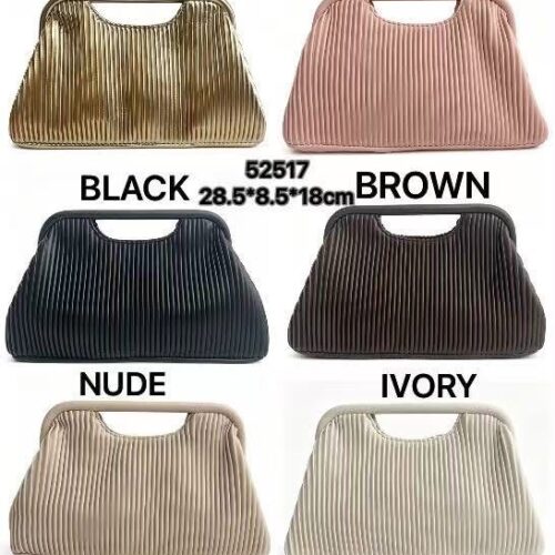 Bolso de Mano Tipo Clutch Plisado