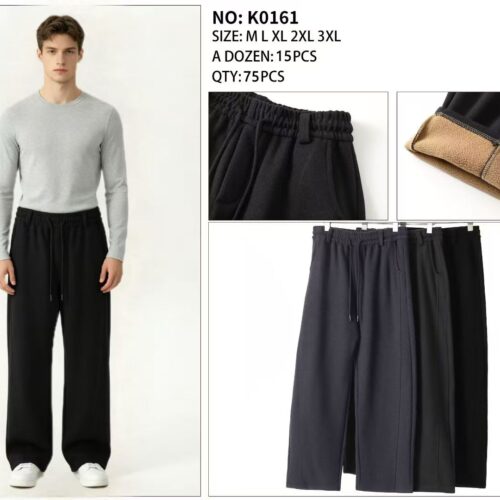 Pantalón Largo Chándal Afelpado Hombre